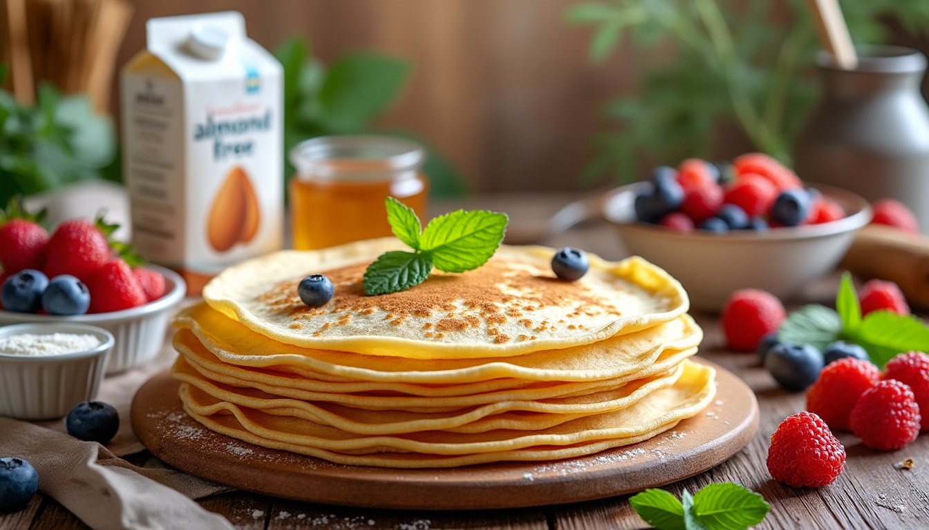 découvrez une recette facile et rapide de crêpes sans gluten ni lactose, parfaite pour régaler toute la famille en toute simplicité.