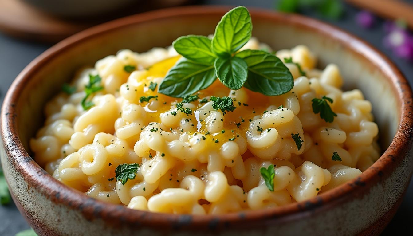 découvrez comment sublimer le chou-fleur avec notre recette innovante de risotto crémeux, alliant tradition et modernité pour un plat savoureux et élégant.