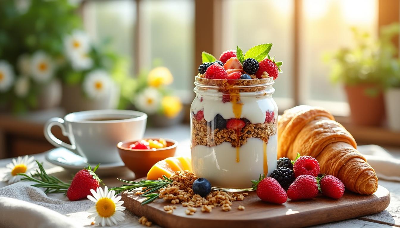découvrez le pot p'tit déj, la clé pour des matins pleins d'énergie et de vitalité. commencez votre journée du bon pied avec notre recette secrète et gourmande.
