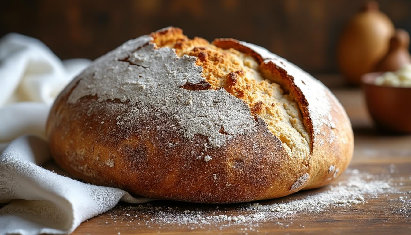 découvrez comment préparer un pain maison authentique à la main en utilisant de la farine t65 et un levain naturel pour un goût et une texture incomparables.
