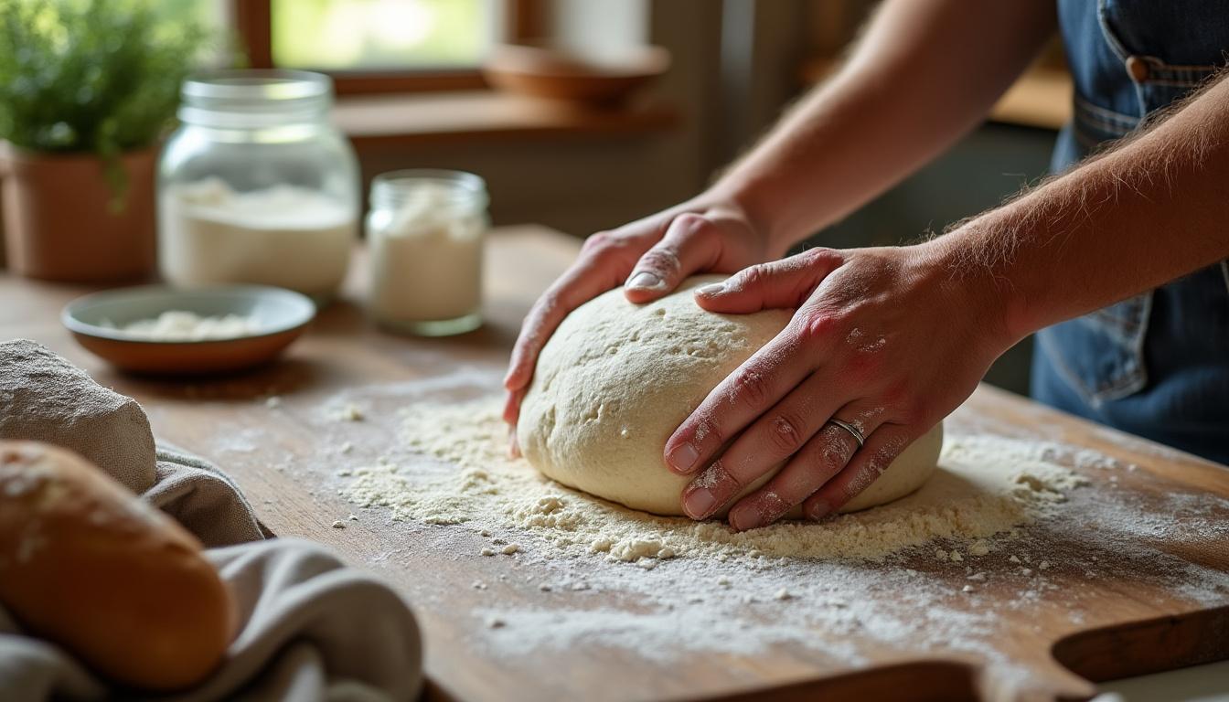 découvrez comment préparer votre pain maison à la main grâce à la farine t65 et au levain naturel pour un goût authentique et une texture parfaite.