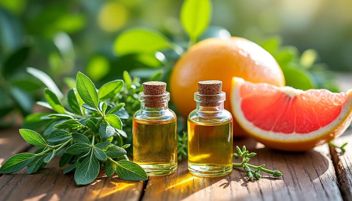 découvrez comment les huiles essentielles de thym, estragon et pamplemousse peuvent purifier naturellement votre foie pour un bien-être optimal.