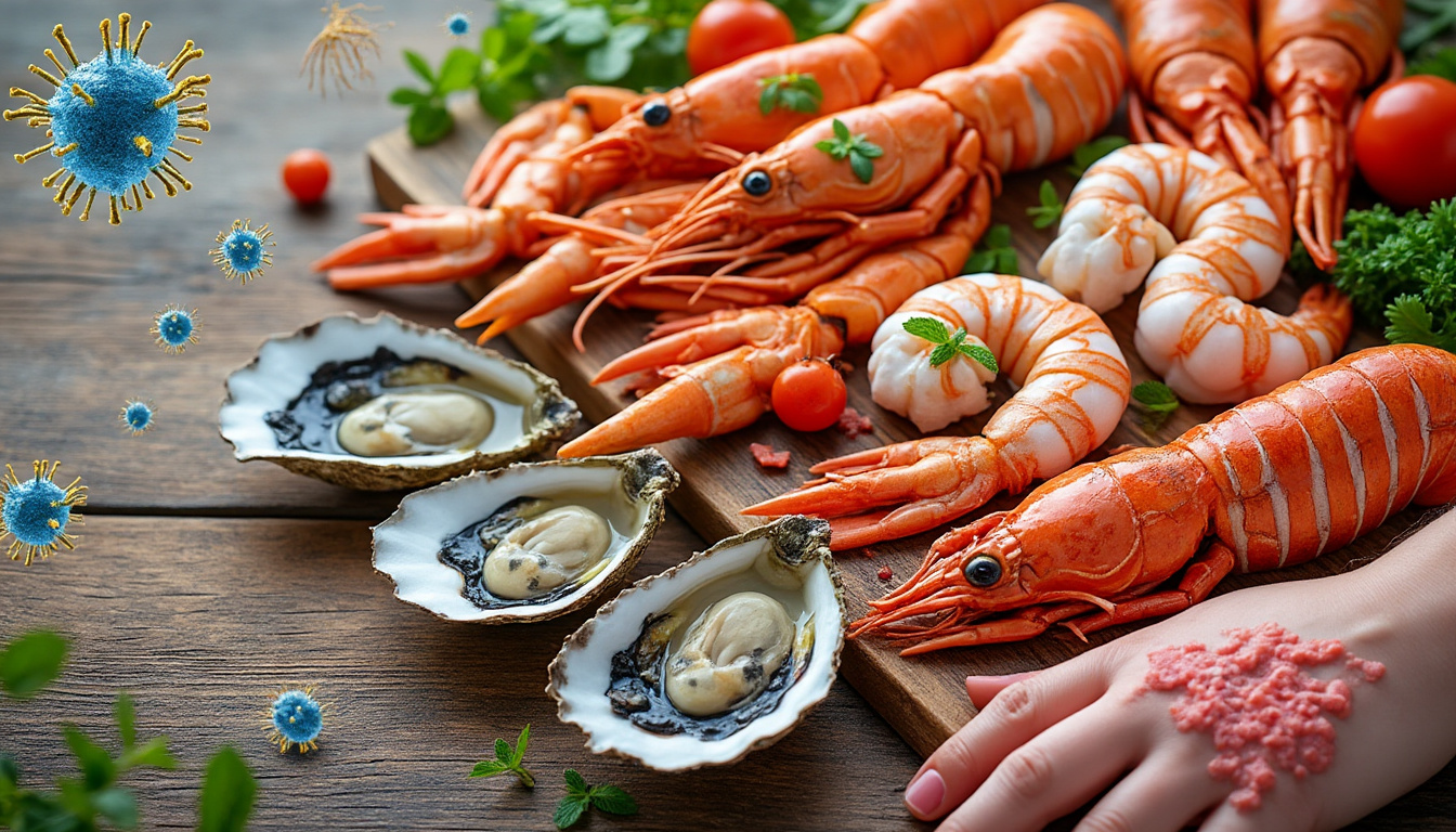 découvrez tout sur l'allergie aux crustacés et fruits de mer : causes, symptômes à surveiller et traitements efficaces pour mieux gérer cette allergie.