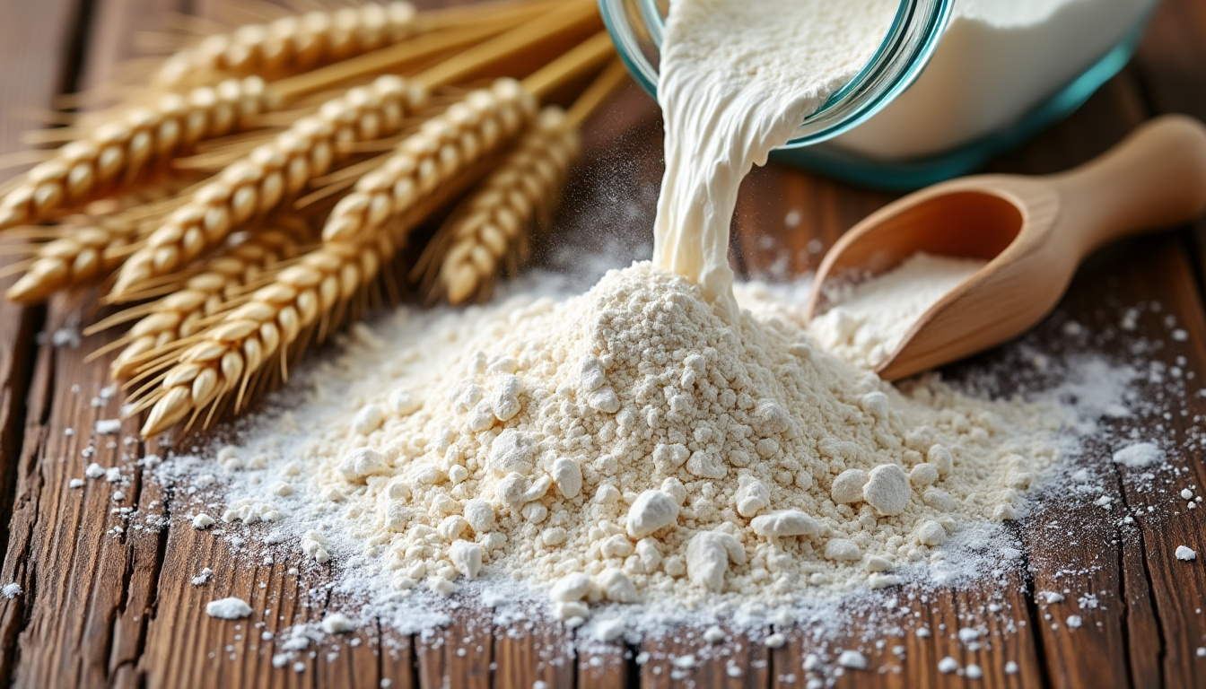 découvrez la farine de blé froment, une source naturelle de gluten idéale pour toutes vos préparations culinaires, garantissant texture et goût authentiques.