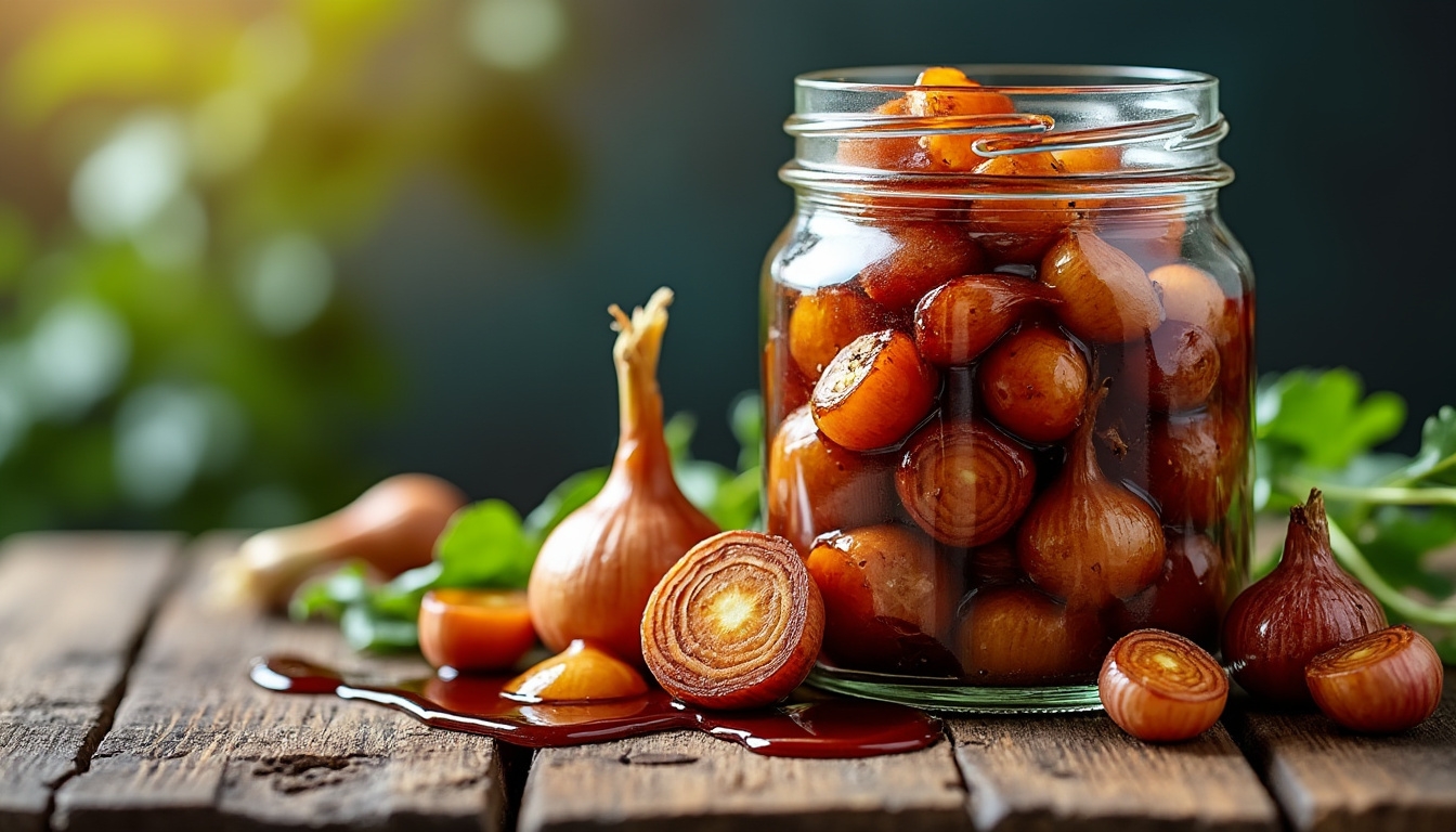 découvrez la douceur irrésistible du confit d’échalotes, un délice sucré-salé qui sublimera vos plats avec élégance et saveur.
