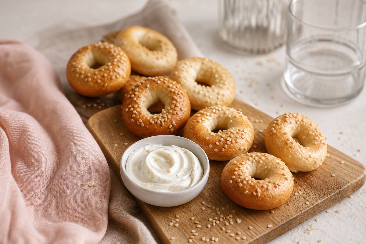 Les Mini-Bagels : Plaisirs Croquants en Format Réduit
