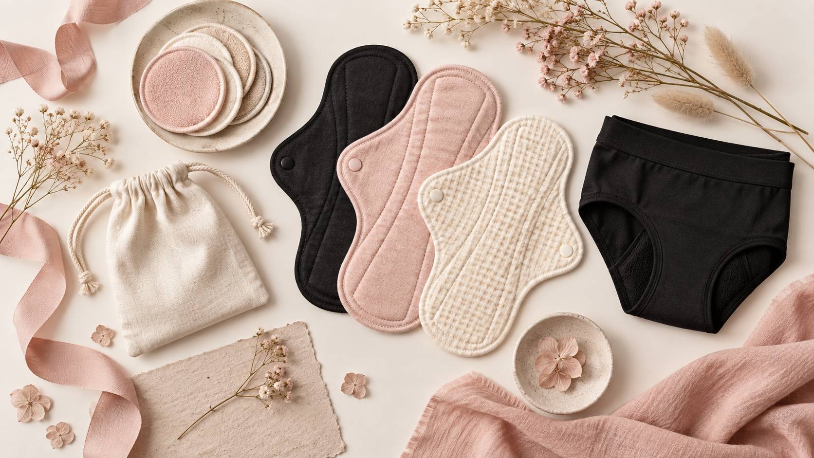 Illustration éditoriale du sujet : « Dans ma culotte » : le parcours inspirant d'une marque de protections hygiéniques respectueuses de l'environnement
