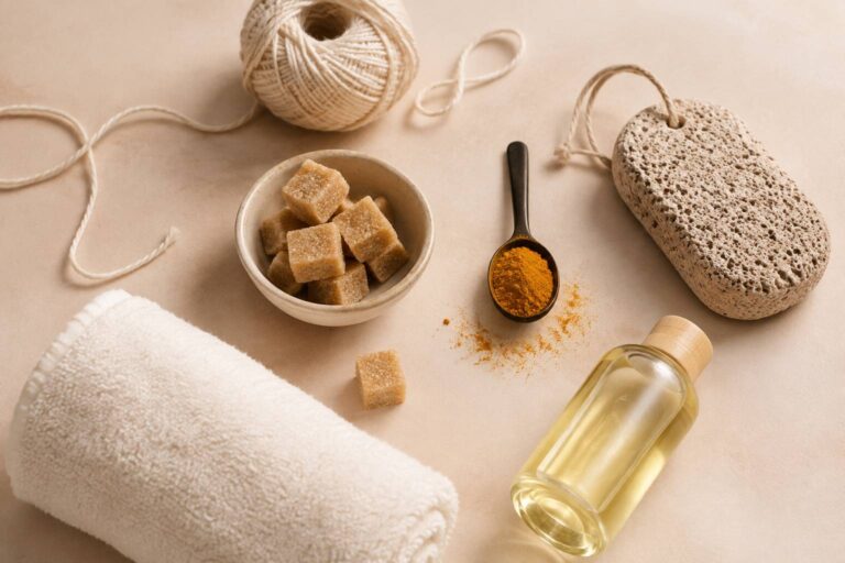 Fil, sucre et curcuma : 5 méthodes naturelles efficaces pour une épilation maison réussie