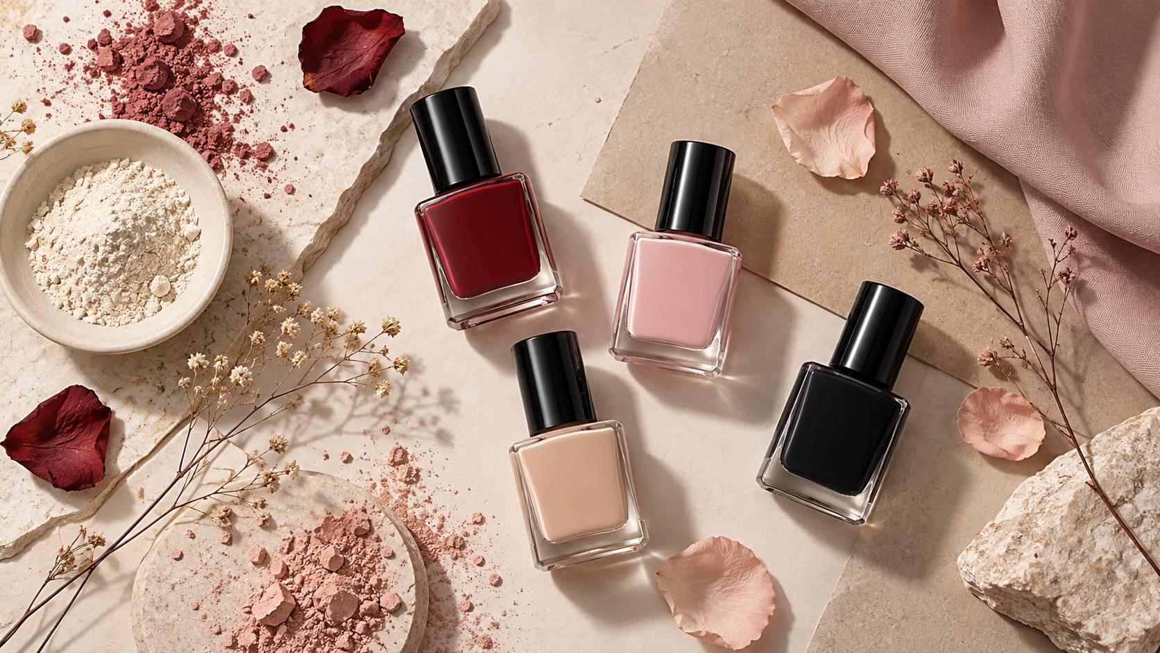 Illustration éditoriale du sujet : Kure Bazaar, Une, Priti, Avril : Découvrez les marques incontournables de vernis à ongles naturels