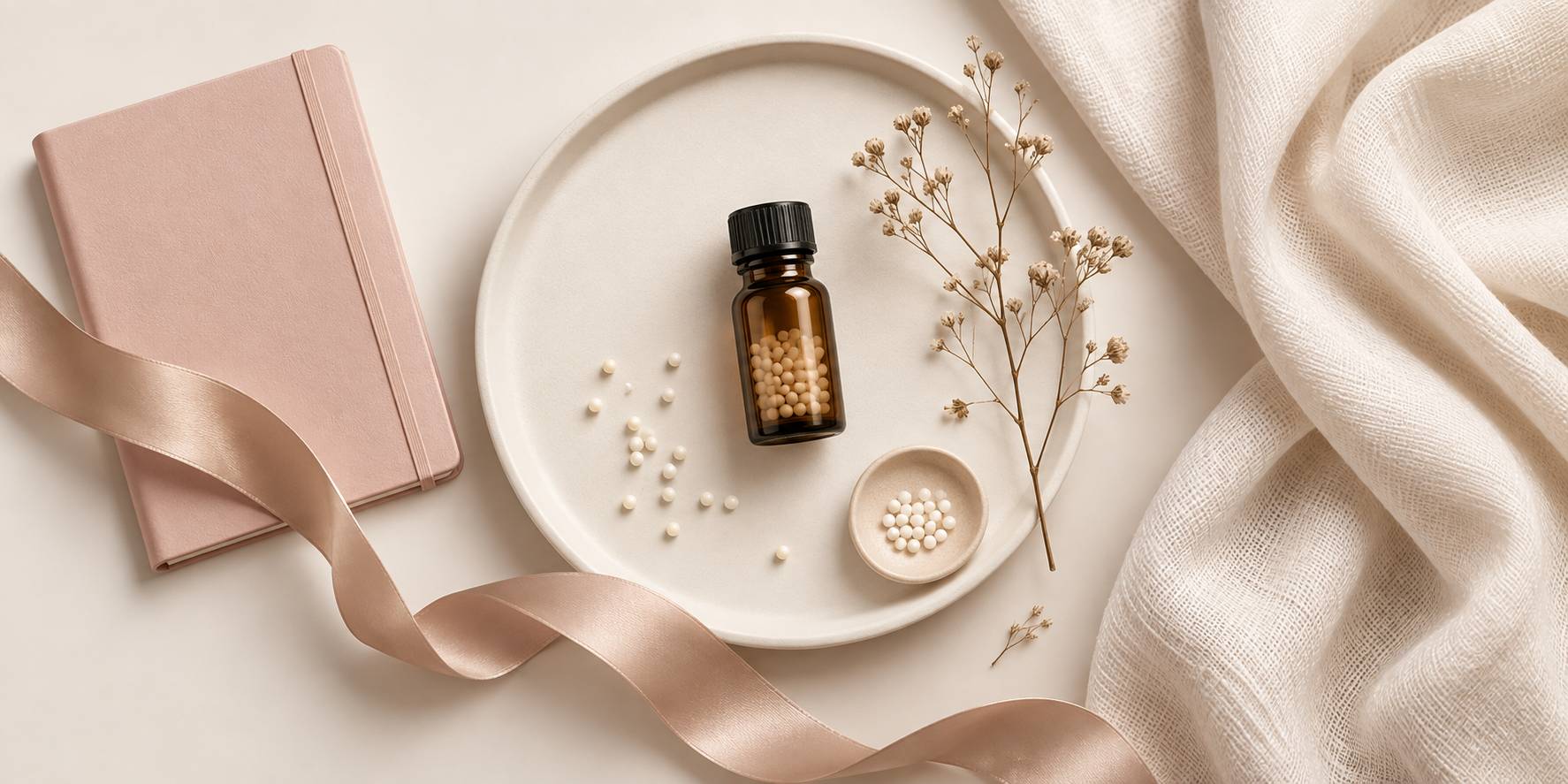 Illustration éditoriale du sujet : Ménopause et homéopathie : un duo naturel pour mieux vivre cette transition